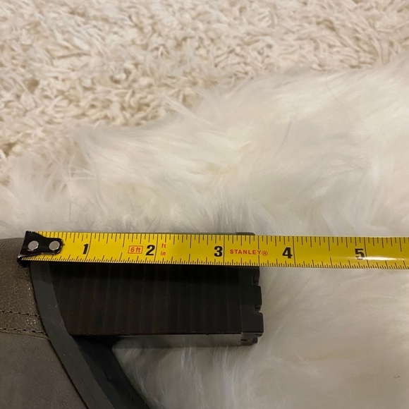 Sam Edelman Lace-up Platform Boots. Gray/Brown. Sz 8 - Picture 9 of 10